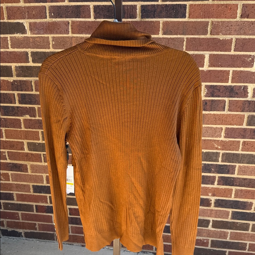 Calvin Klein Brown Ribbed Sweater - Picture 5 of 5
